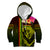 Hawaiian Reggae Music Kid Hoodie Jamaica Singer Tribal Polynesian and Hibiscus - Wonder Print Shop