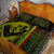Hawaiian Reggae Music Quilt Bed Set Jamaica Singer Tribal Polynesian and Hibiscus - Wonder Print Shop