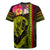 Hawaiian Reggae Music Rugby Jersey Jamaica Singer Tribal Polynesian and Hibiscus - Wonder Print Shop