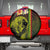 Hawaiian Reggae Music Spare Tire Cover Jamaica Singer Tribal Polynesian and Hibiscus - Wonder Print Shop