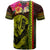 Hawaiian Reggae Music T Shirt Jamaica Singer Tribal Polynesian and Hibiscus - Wonder Print Shop