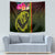 Hawaiian Reggae Music Tapestry Jamaica Singer Tribal Polynesian and Hibiscus - Wonder Print Shop