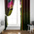 Hawaiian Reggae Music Window Curtain Jamaica Singer Tribal Polynesian and Hibiscus - Wonder Print Shop
