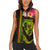 Hawaiian Reggae Music Women Sleeveless Polo Shirt Jamaica Singer Tribal Polynesian and Hibiscus - Wonder Print Shop