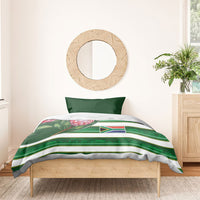 South Africa Football Bedding Set King Protea with African Heritage Stripes Style