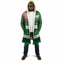 Custom South Africa Football Cloak King Protea with African Heritage Stripes Style