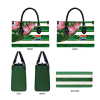 South Africa Football Leather Bag King Protea with African Heritage Stripes Style