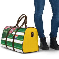 South Africa Football Travel Bag King Protea with African Heritage Stripes Style