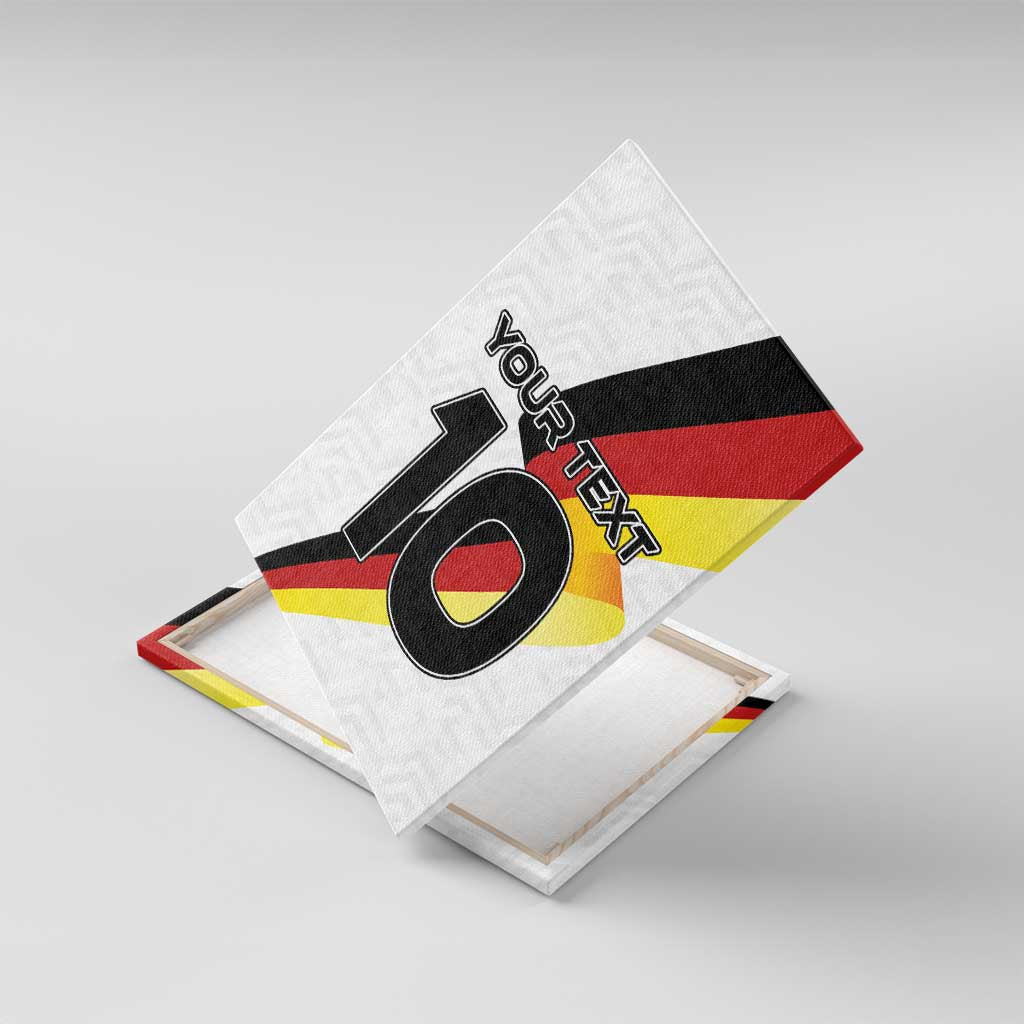 Custom Germany Football Road to the 4th European Championship Canvas Wall Art White Color - Wonder Print Shop