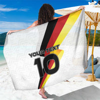 Custom Germany Football Road to the 4th European Championship Sarong White Color - Wonder Print Shop