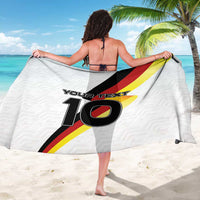 Custom Germany Football Road to the 4th European Championship Sarong White Color - Wonder Print Shop