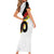 Custom Germany Football Road to the 4th European Championship Short Sleeve Bodycon Dress White Color - Wonder Print Shop
