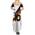 Custom Germany Football Road to the 4th European Championship Summer Maxi Dress White Color - Wonder Print Shop