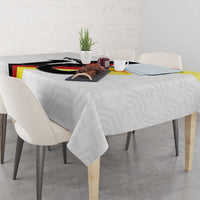 Custom Germany Football Road to the 4th European Championship Tablecloth White Color - Wonder Print Shop