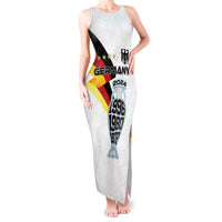Custom Germany Football Road to the 4th European Championship Tank Maxi Dress White Color - Wonder Print Shop