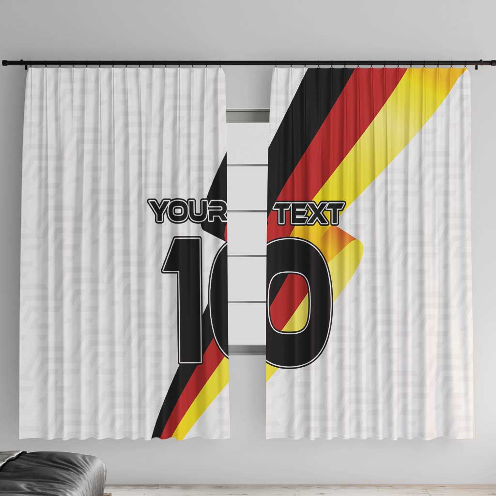 Custom Germany Football Road to the 4th European Championship Window Curtain White Color - Wonder Print Shop