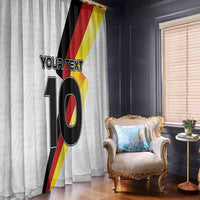 Custom Germany Football Road to the 4th European Championship Window Curtain White Color - Wonder Print Shop
