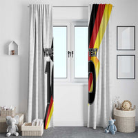 Custom Germany Football Road to the 4th European Championship Window Curtain White Color - Wonder Print Shop