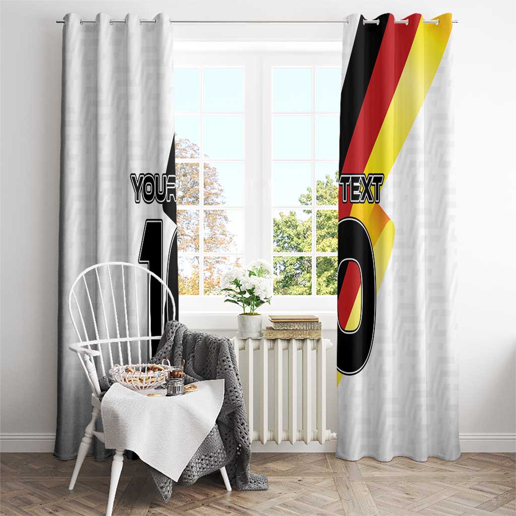 Custom Germany Football Road to the 4th European Championship Window Curtain White Color - Wonder Print Shop