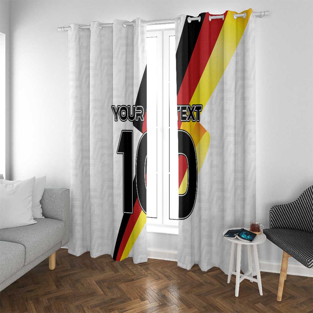 Custom Germany Football Road to the 4th European Championship Window Curtain White Color - Wonder Print Shop