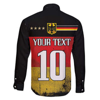 Custom Germany Football Road to the 4th European Championship Family Matching Short Sleeve Bodycon Dress and Hawaiian Shirt Black Color - Wonder Print Shop