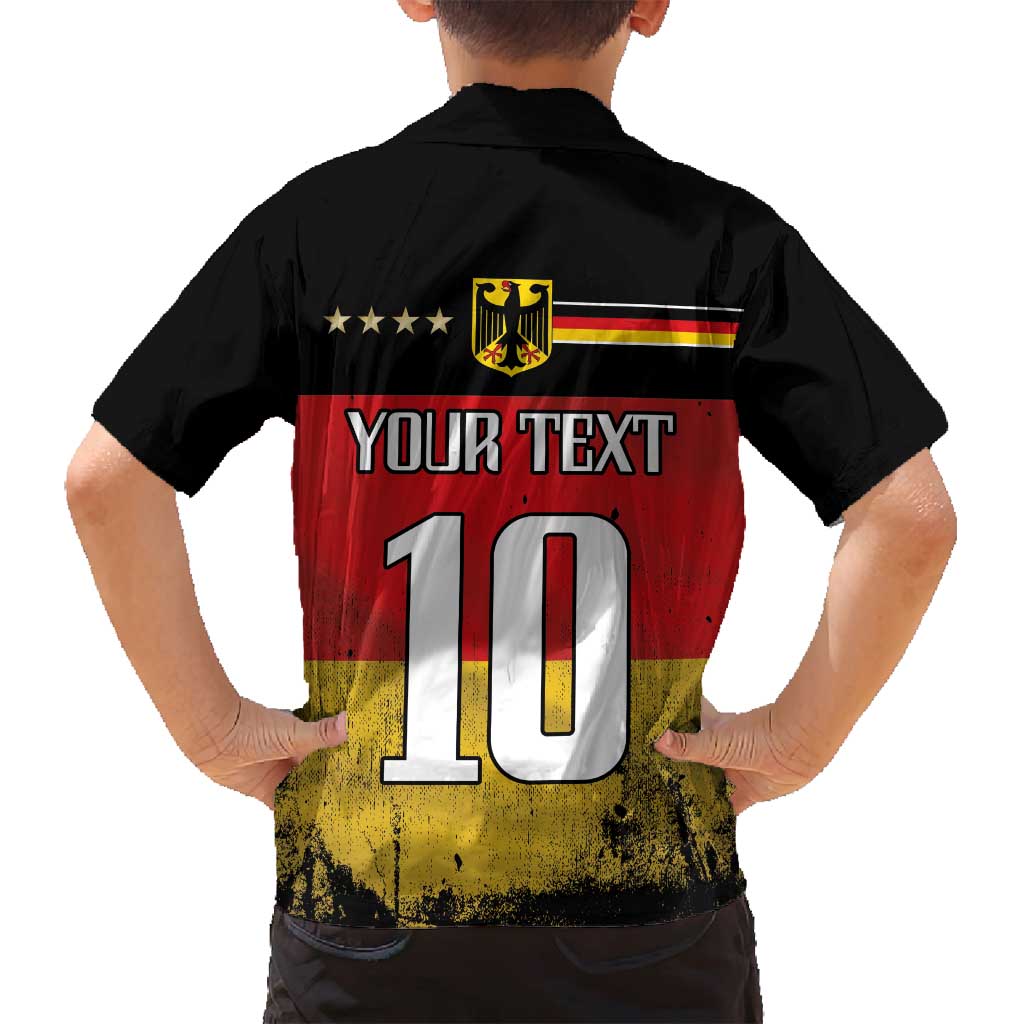 Custom Germany Football Road to the 4th European Championship Family Matching Tank Maxi Dress and Hawaiian Shirt Black Color - Wonder Print Shop