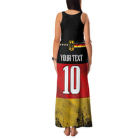 Custom Germany Football Road to the 4th European Championship Family Matching Tank Maxi Dress and Hawaiian Shirt Black Color - Wonder Print Shop