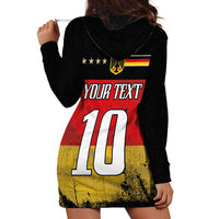 Custom Germany Football Road to the 4th European Championship Hoodie Dress Black Color - Wonder Print Shop