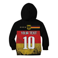Custom Germany Football Road to the 4th European Championship Kid Hoodie Black Color - Wonder Print Shop