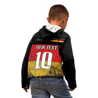 Custom Germany Football Road to the 4th European Championship Kid Hoodie Black Color - Wonder Print Shop