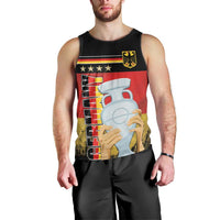 Custom Germany Football Road to the 4th European Championship Men Tank Top Black Color - Wonder Print Shop