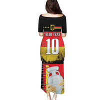 Custom Germany Football Road to the 4th European Championship Puletasi Black Color - Wonder Print Shop