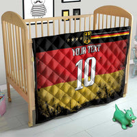 Custom Germany Football Road to the 4th European Championship Quilt Black Color - Wonder Print Shop