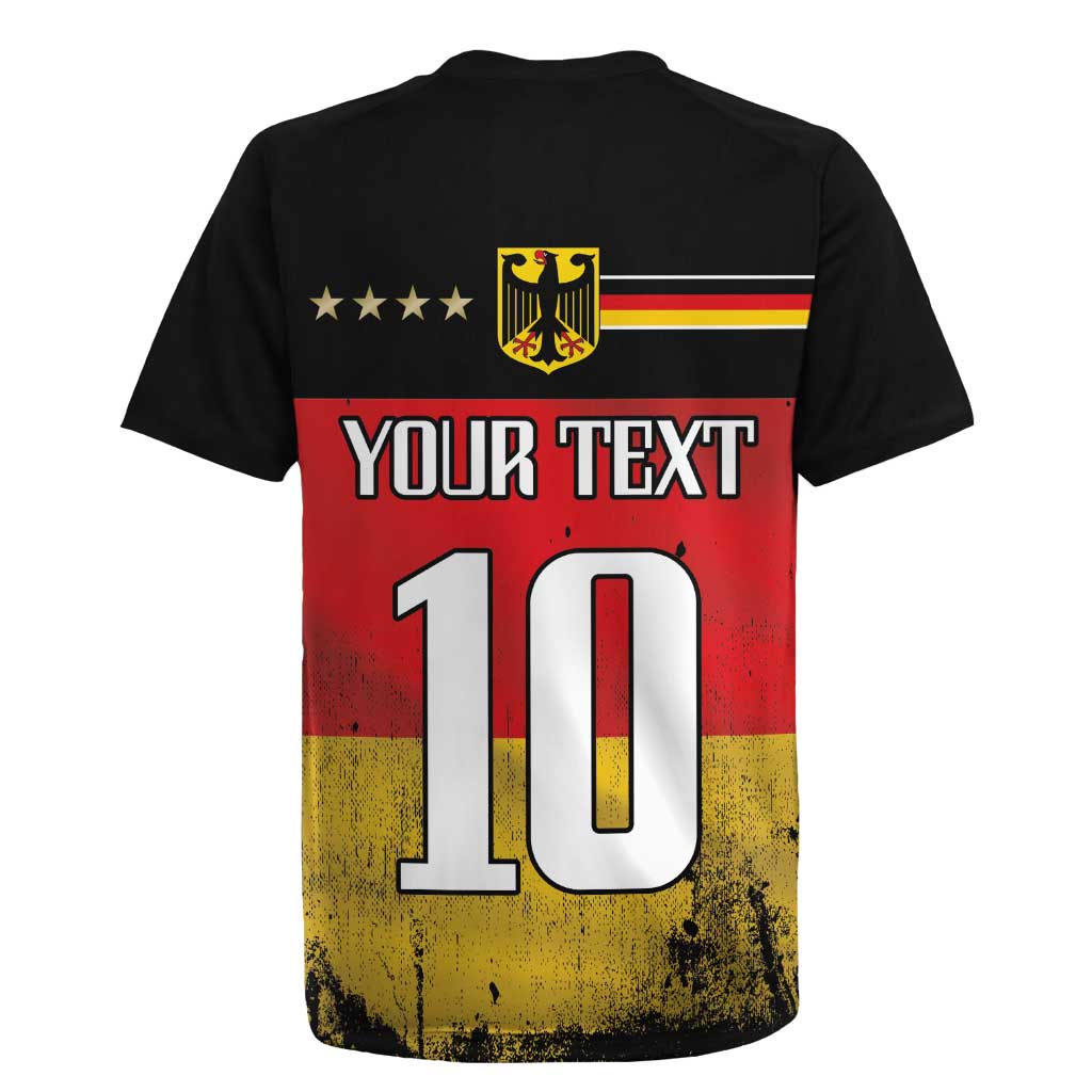 Custom Germany Football Road to the 4th European Championship Rugby Jersey Black Color - Wonder Print Shop