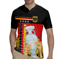 Custom Germany Football Road to the 4th European Championship Rugby Jersey Black Color - Wonder Print Shop