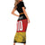 Custom Germany Football Road to the 4th European Championship Short Sleeve Bodycon Dress Black Color - Wonder Print Shop