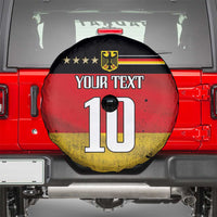 Custom Germany Football Road to the 4th European Championship Spare Tire Cover Black Color - Wonder Print Shop