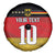 Custom Germany Football Road to the 4th European Championship Spare Tire Cover Black Color - Wonder Print Shop