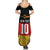 Custom Germany Football Road to the 4th European Championship Summer Maxi Dress Black Color - Wonder Print Shop