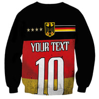 Custom Germany Football Road to the 4th European Championship Sweatshirt Black Color - Wonder Print Shop