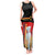 Custom Germany Football Road to the 4th European Championship Tank Maxi Dress Black Color - Wonder Print Shop