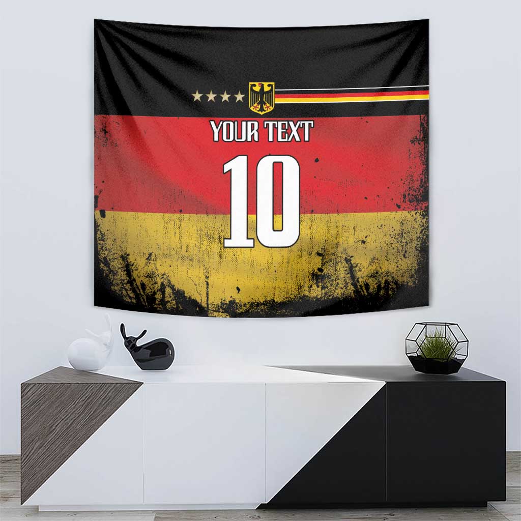 Custom Germany Football Road to the 4th European Championship Tapestry Black Color - Wonder Print Shop