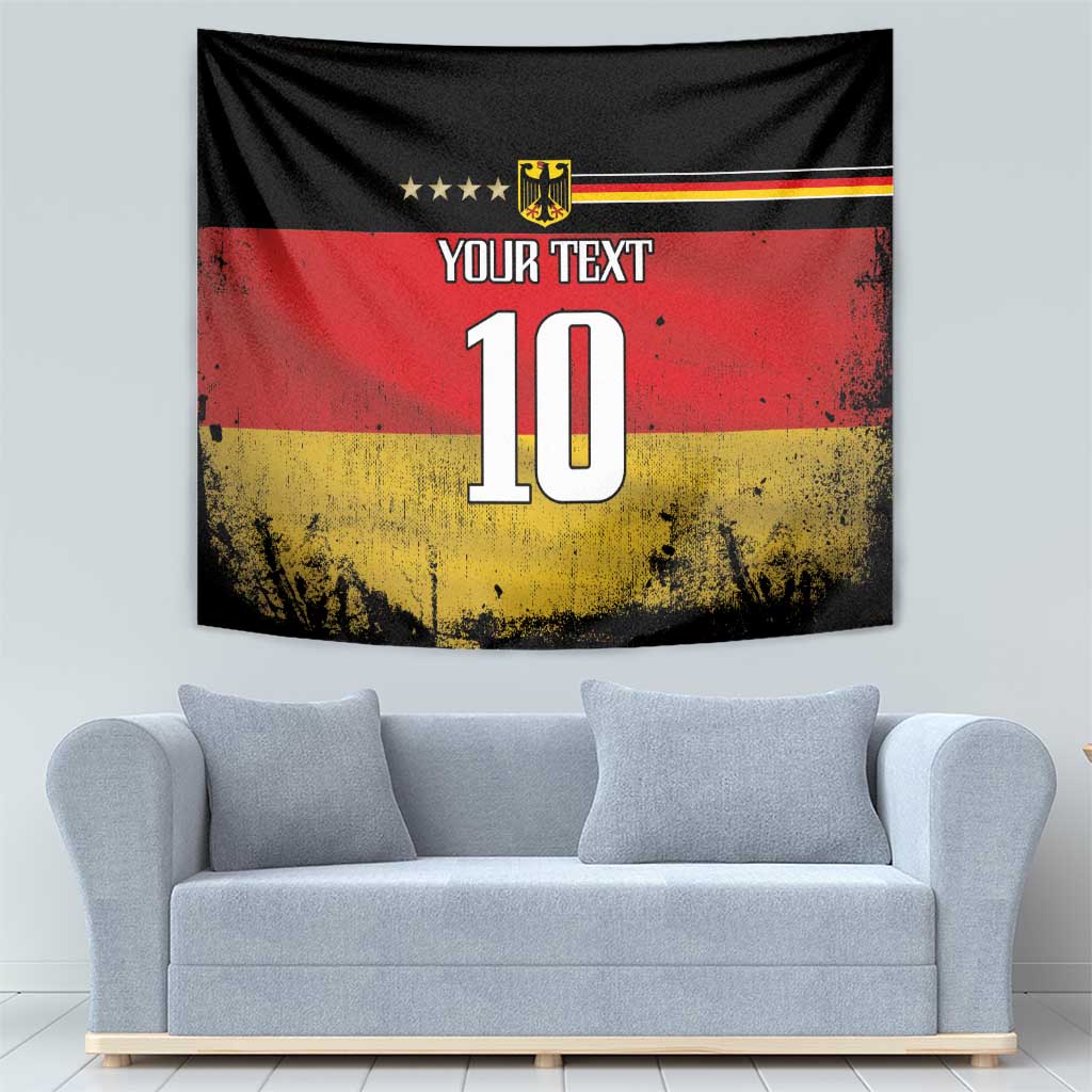 Custom Germany Football Road to the 4th European Championship Tapestry Black Color - Wonder Print Shop