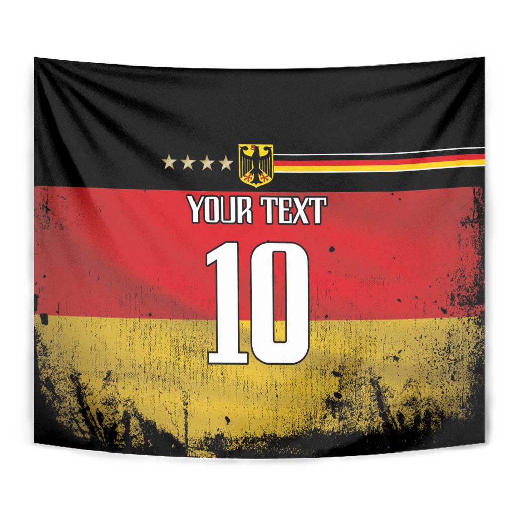 Custom Germany Football Road to the 4th European Championship Tapestry Black Color - Wonder Print Shop
