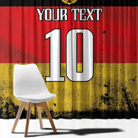 Custom Germany Football Road to the 4th European Championship Window Curtain Black Color - Wonder Print Shop