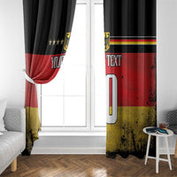 Custom Germany Football Road to the 4th European Championship Window Curtain Black Color - Wonder Print Shop