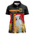 Custom Germany Football Road to the 4th European Championship Women Polo Shirt Black Color - Wonder Print Shop