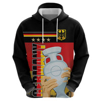 Custom Germany Football Road to the 4th European Championship Zip Hoodie Black Color - Wonder Print Shop