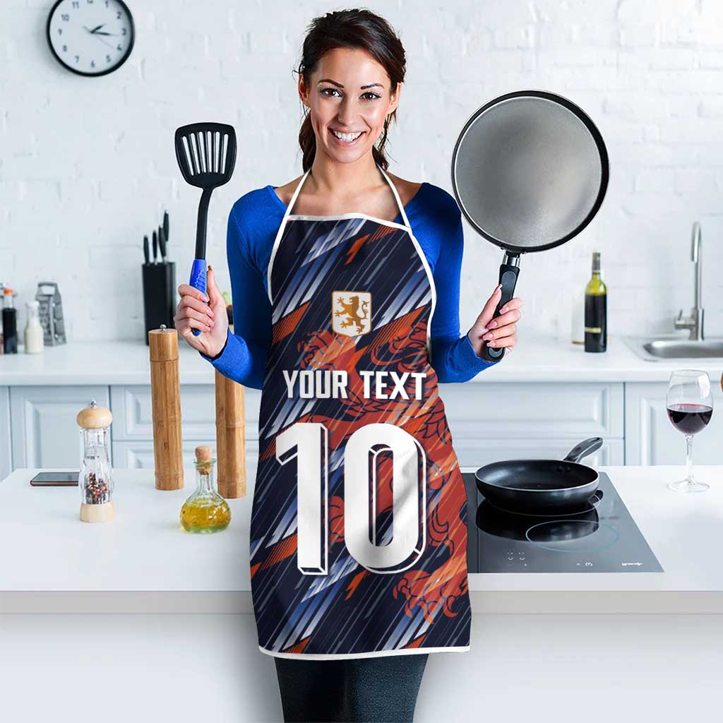 Custom Netherlands Lion Football Apron Sporty Style - Wonder Print Shop