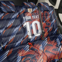 Custom Netherlands Lion Football Back Car Seat Cover Sporty Style - Wonder Print Shop